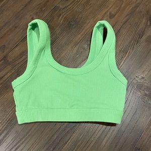 ALO yoga green sports bra